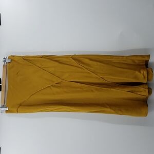 Anthropologie Mustard Yellow Maxi Skirt